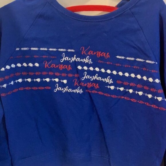 Kansas Jayhawks long sleeve and leggings set size 3T New - Picture 2 of 6